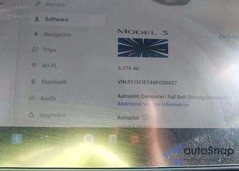 2025 Tesla Model 3 Performance from USA, damaged, VIN 5YJ3E1ET4SF028427